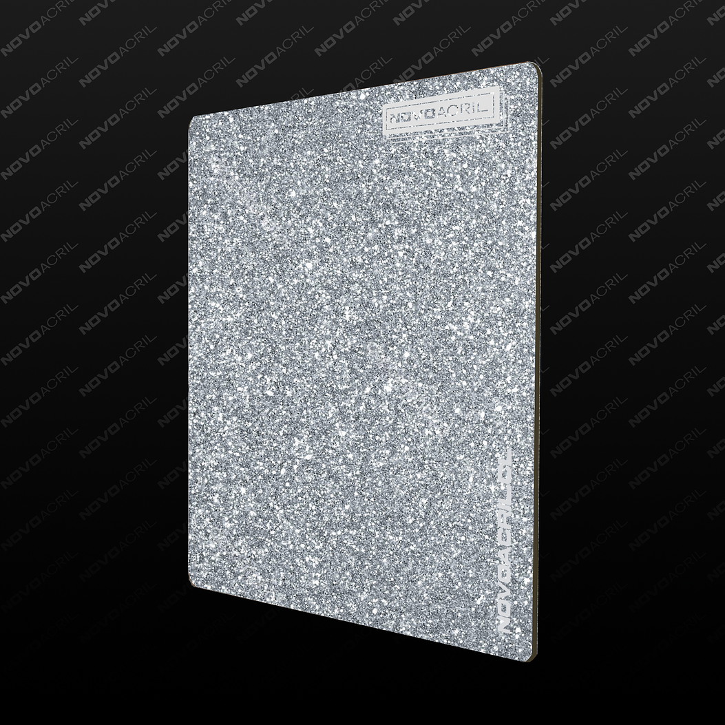 ACRILICO GLITTER SILVER NOVO 3MM 1