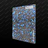 ACRILICO GLITTER CONFETTI FLAKE BLUE NOVO 3MM