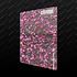 ACRILICO GLITTER CONFETTI FLAKE PINK NOVO 3MM