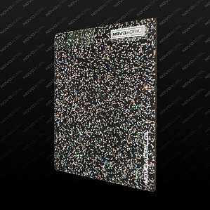 ACRILICO GLITTER CLEAR RAINBOW NOVO 3MM