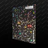 ACRILICO GLITTER CONFETTI RAINBOW BLACK - BICOLOR NOVO 3MM