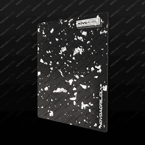 ACRILICO GLITTER SILVER FOIL CLEAR