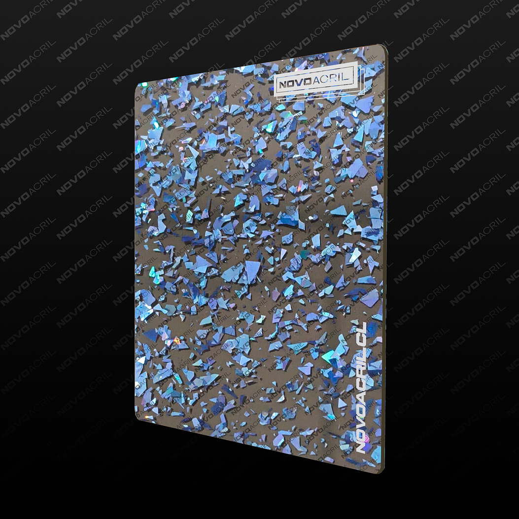 ACRILICO GLITTER CONFETTI FLAKE BLUE 1