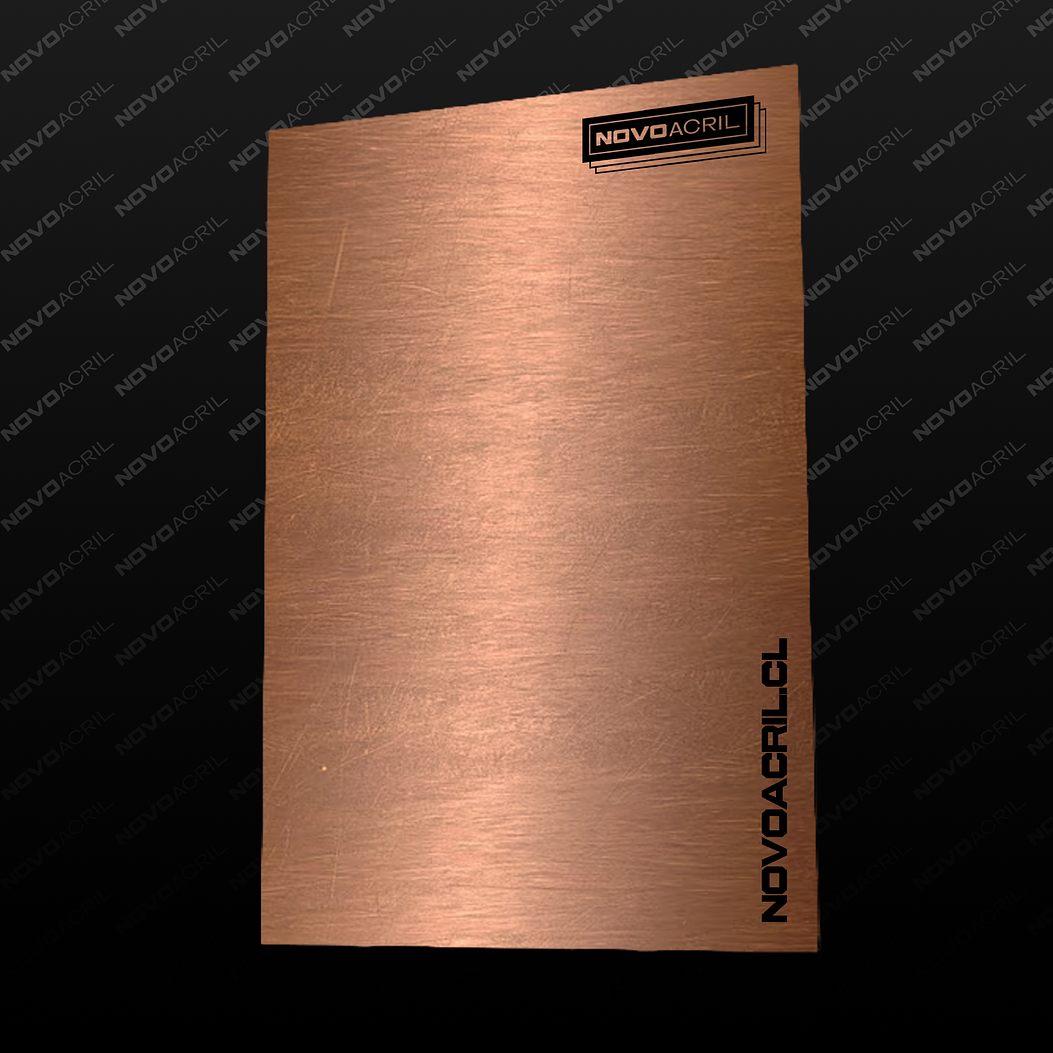 LAMICOID COBRE BRUSH SOBRE NEGRO LASER 1