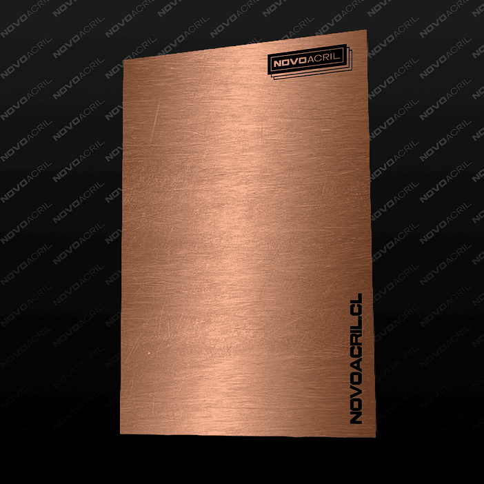 LAMICOID COBRE BRUSH SOBRE NEGRO LASER 1