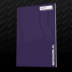 LAMICOID PURPLE SOBRE BLANCO LASER