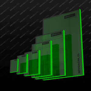 ACRILICO FLUORECENTE GREEN CLEAR 3MM