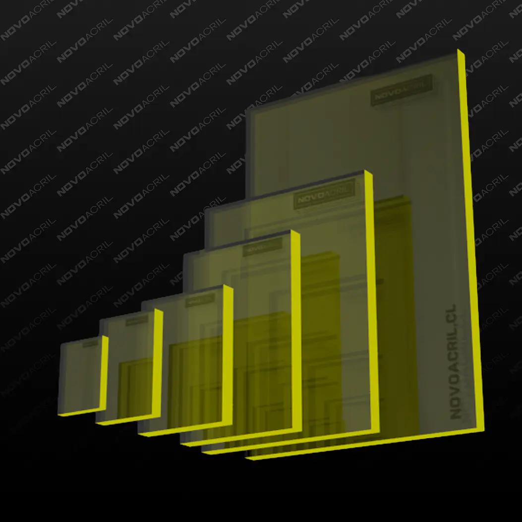 ACRILICO FLUORECENTE YELLOW CLEAR 3MM 1
