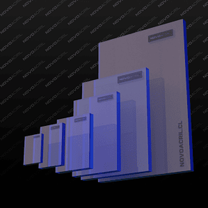 ACRILICO DESIGN CLEAR CRYSTAL BLUE NOVO 3MM