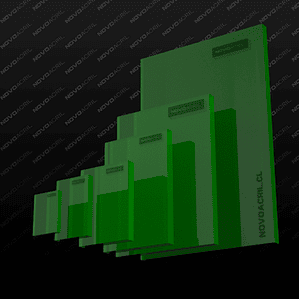ACRILICO DESIGN CLEAR GREEN NOVO 3MM