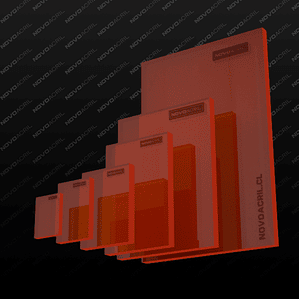 ACRILICO FLUORESCENTE AMBAR CLEAR NOVO 3MM