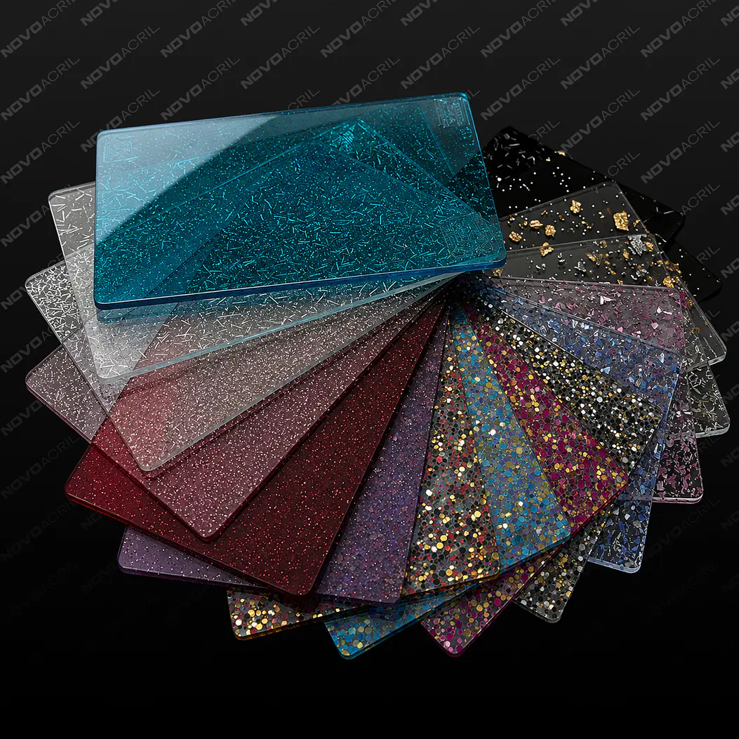 PACK 16 UNIDADES ACRILICO GLITTER CLEAR 150x200mm 1