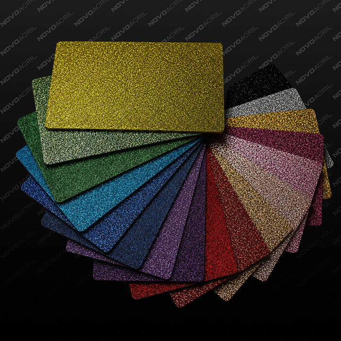PACK 15 UNIDADES ACRILICO GLITTER SOLIDO 150x200mm 1