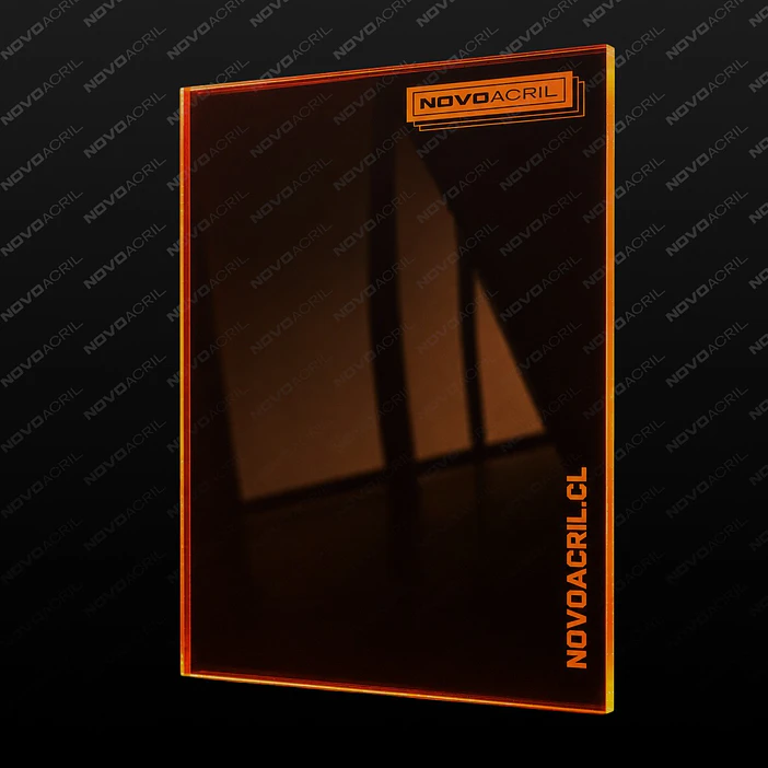 ACRILICO FLUORECENTE ORANGE CLEAR 3MM 1