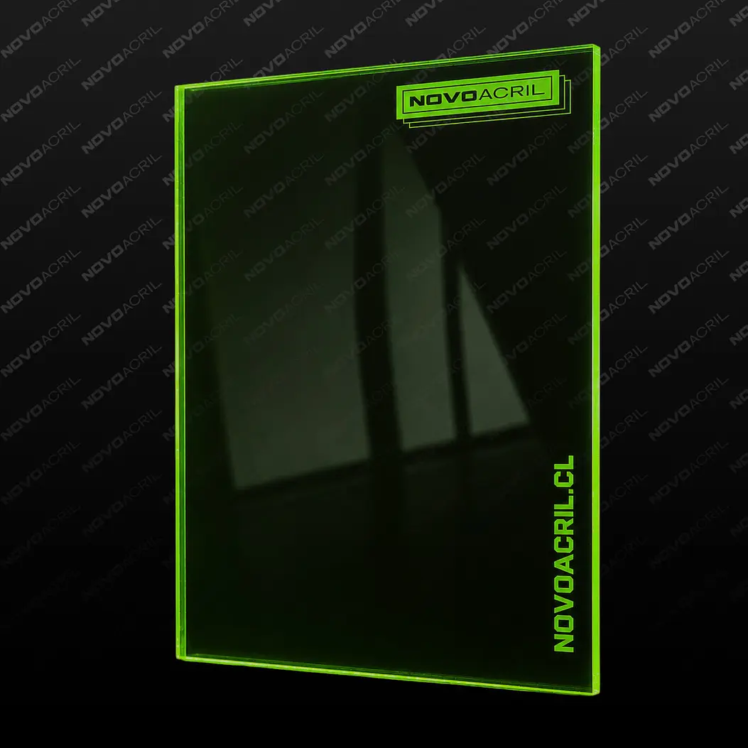 ACRILICO FLUORECENTE GREEN CLEAR 3MM 1