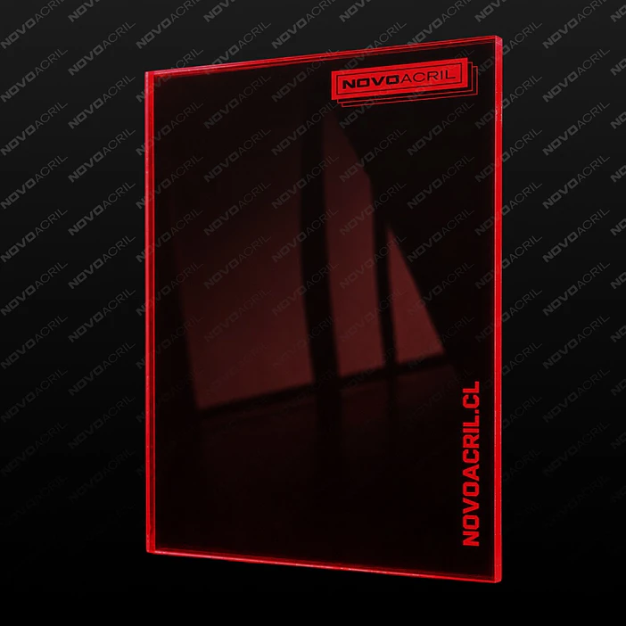 ACRILICO FLUORESCENTE RED CLEAR NOVO 3MM 1