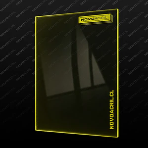 ACRILICO FLUORESCENTE YELLOW CLEAR NOVO 3MM