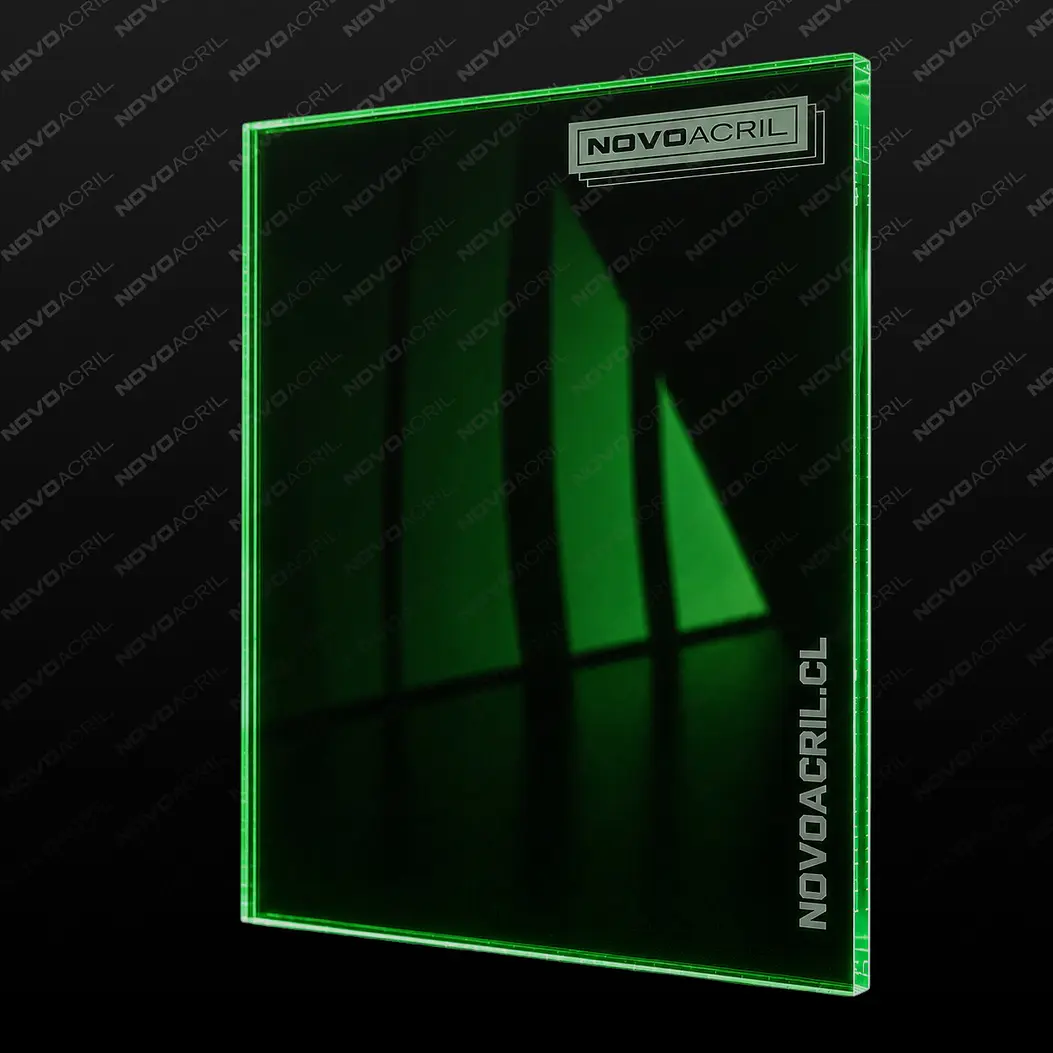 ACRILICO DESIGN CLEAR GREEN NOVO 3MM 1