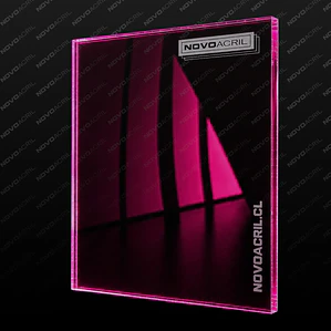 ACRILICO DESIGN CLEAR FUCHSIA NOVO 2MM