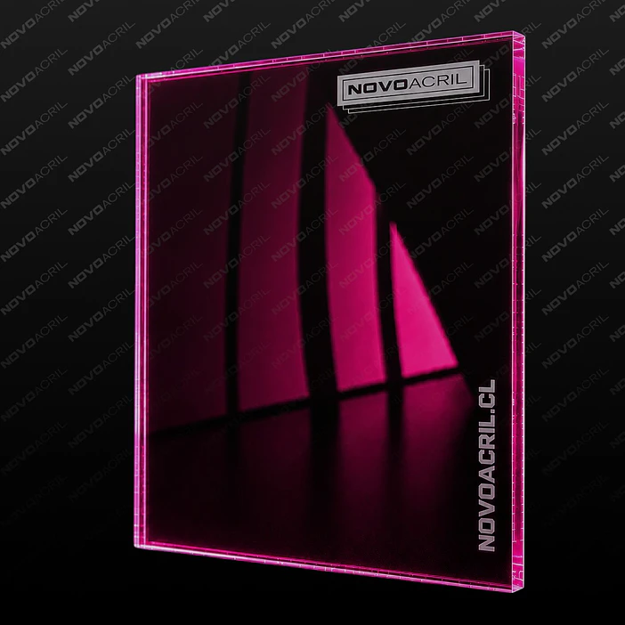 ACRILICO DESIGN CLEAR FUCHSIA NOVO 2MM 1