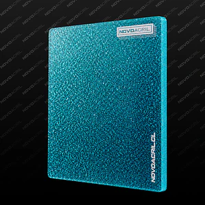 ACRILICO GLITTER CYAN NOVO 3MM