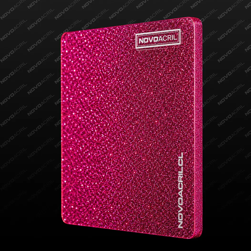 ACRILICO GLITTER PINK NOVO 3MM 1