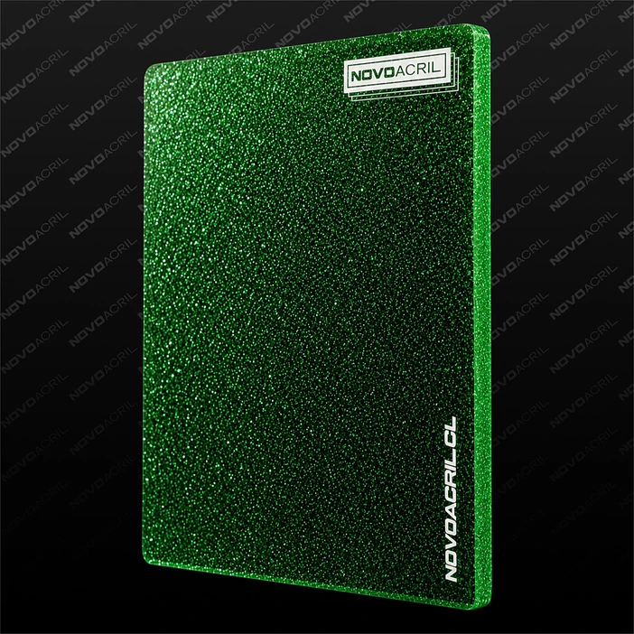 ACRILICO GLITTER GREEN NOVO 3MM 1