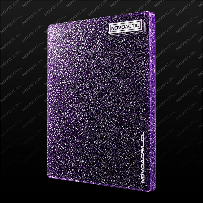 ACRILICO GLITTER PURPLE SILVER NOVO 3MM 1