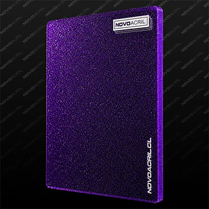 ACRILICO GLITTER PURPLE NOVO 3MM