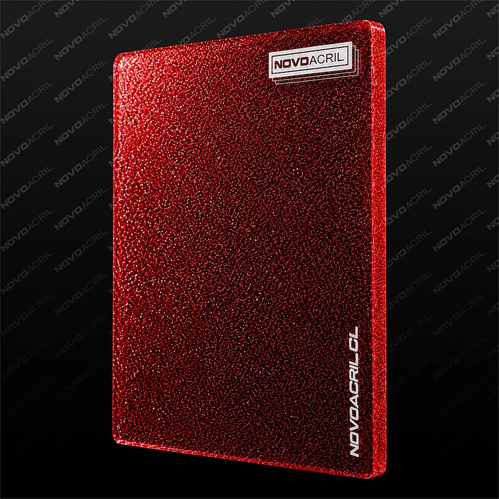 ACRILICO GLITTER RED NOVO 3MM 1