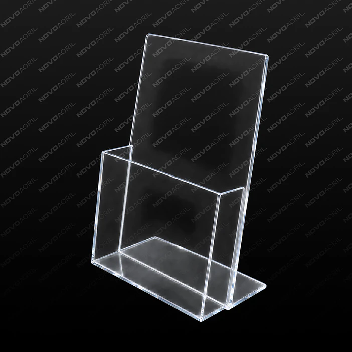 PORTA FOLLETO CON BOLSILLO 140X250mm 1