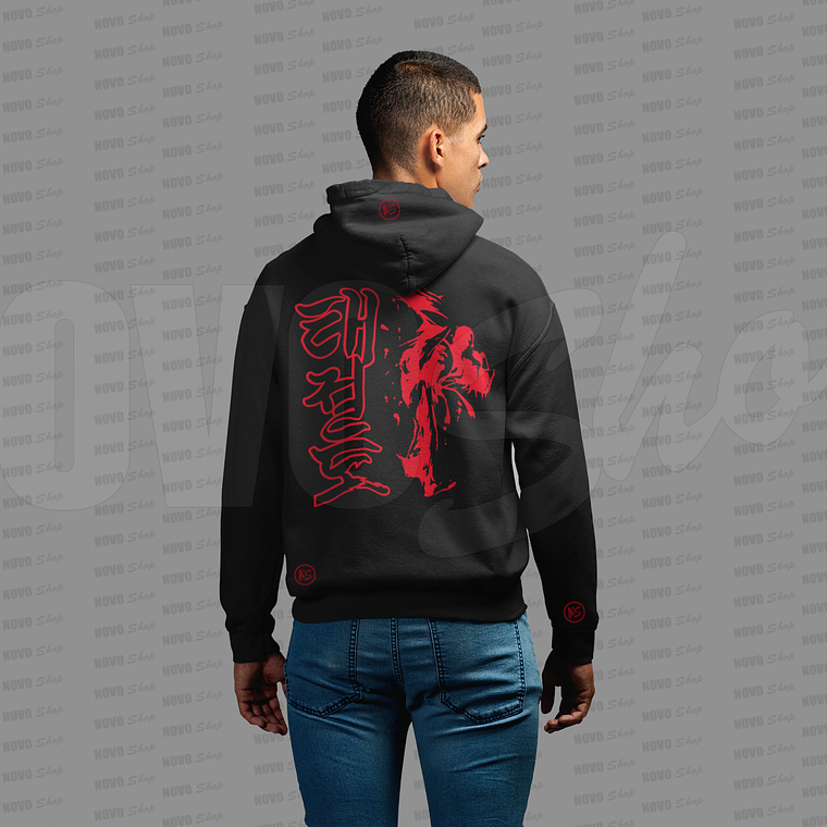 POLERON CANGURO NEGRO 1