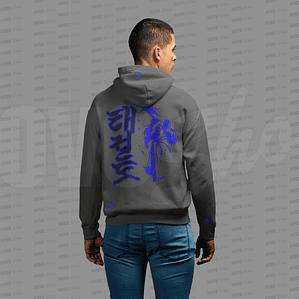 POLERON CANGURO GRIS 