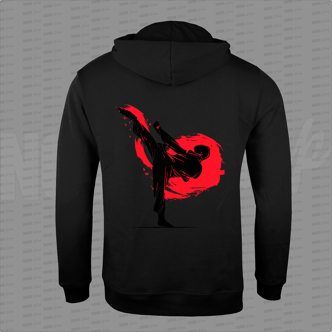 POLERON CANGURO NEGRO 2