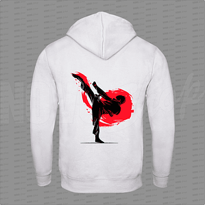 POLERON CANGURO BLANCO