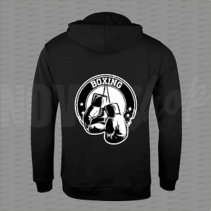 POLERON CANGURO NEGRO