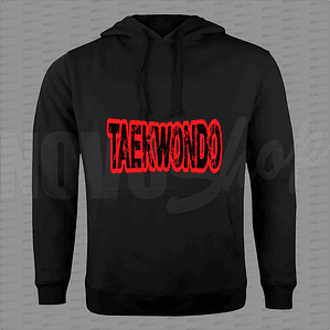 POLERON CANGURO NEGRO 