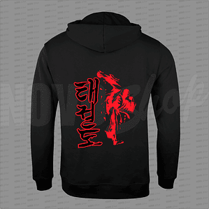 POLERON CANGURO NEGRO 