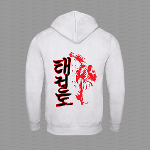 POLERON CANGURO BLANCO