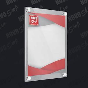 PORTA GRAFICA ACRILICO DOBLE 