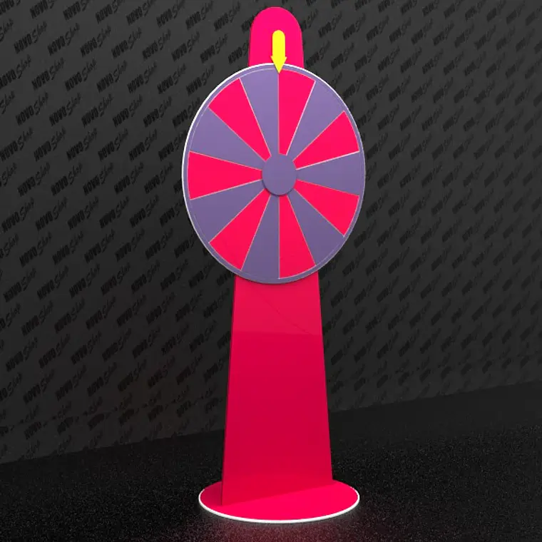 RULETA DE ACRILICO COLOR DESIGN PEDESTAL  1