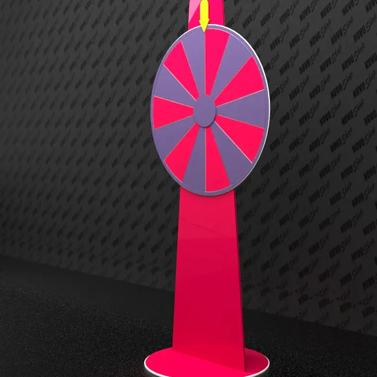 RULETA DE ACRILICO COLOR DESIGN PEDESTAL  3