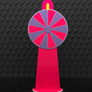 RULETA DE ACRILICO COLOR DESIGN PEDESTAL 