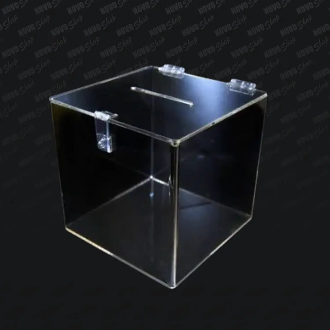 BUZON EN ACRILICO TRANSPARENTE 1