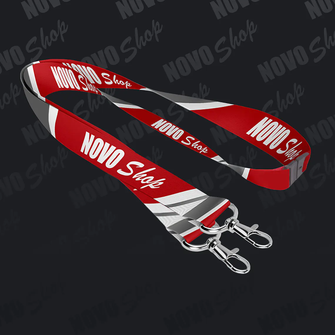 LANYARD DOBLE MOSQUETON  1