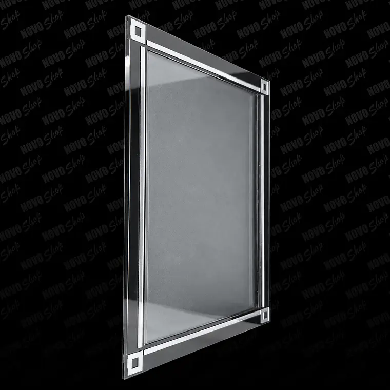 PORTA GRAFICA DE MURO PLEGADO CON MARCO SILVER INCLUIDO 1