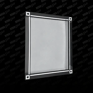 PORTA GRAFICA DE MURO PLEGADO CON MARCO SILVER INCLUIDO