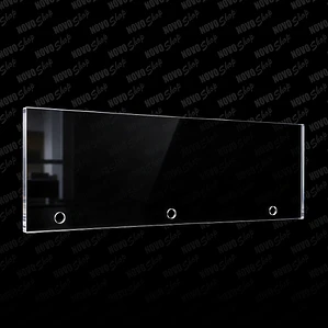 PANEL ACRILICO TRANSPARENTE CON PERFORACIONES