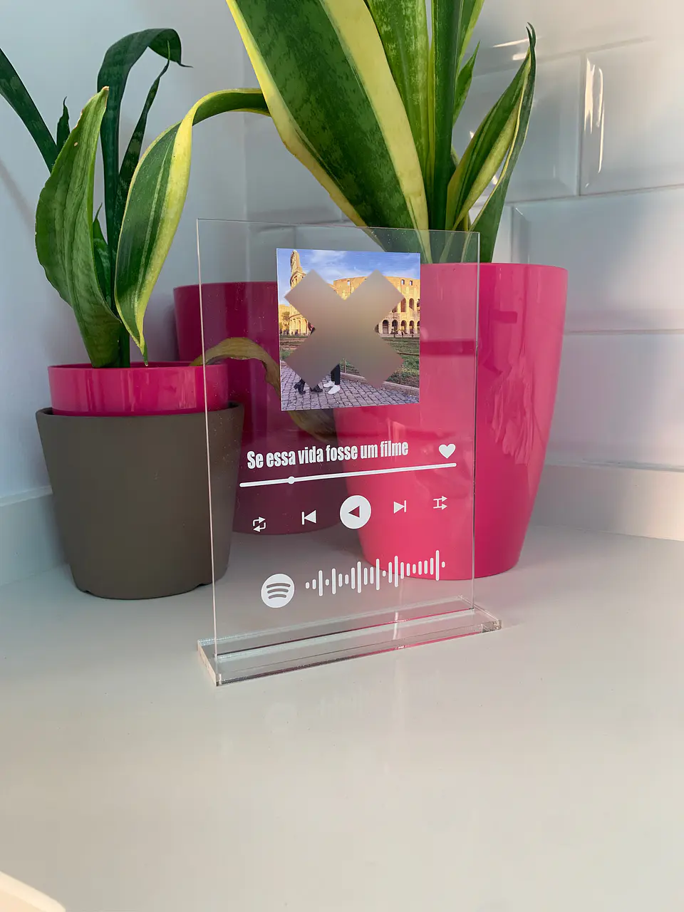 Placa Spotify com Foto 1