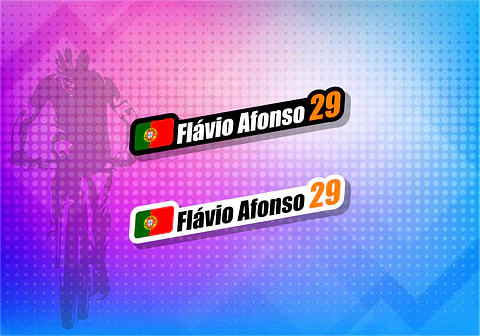 Autocolantes Bandeira + Nome + Numero.